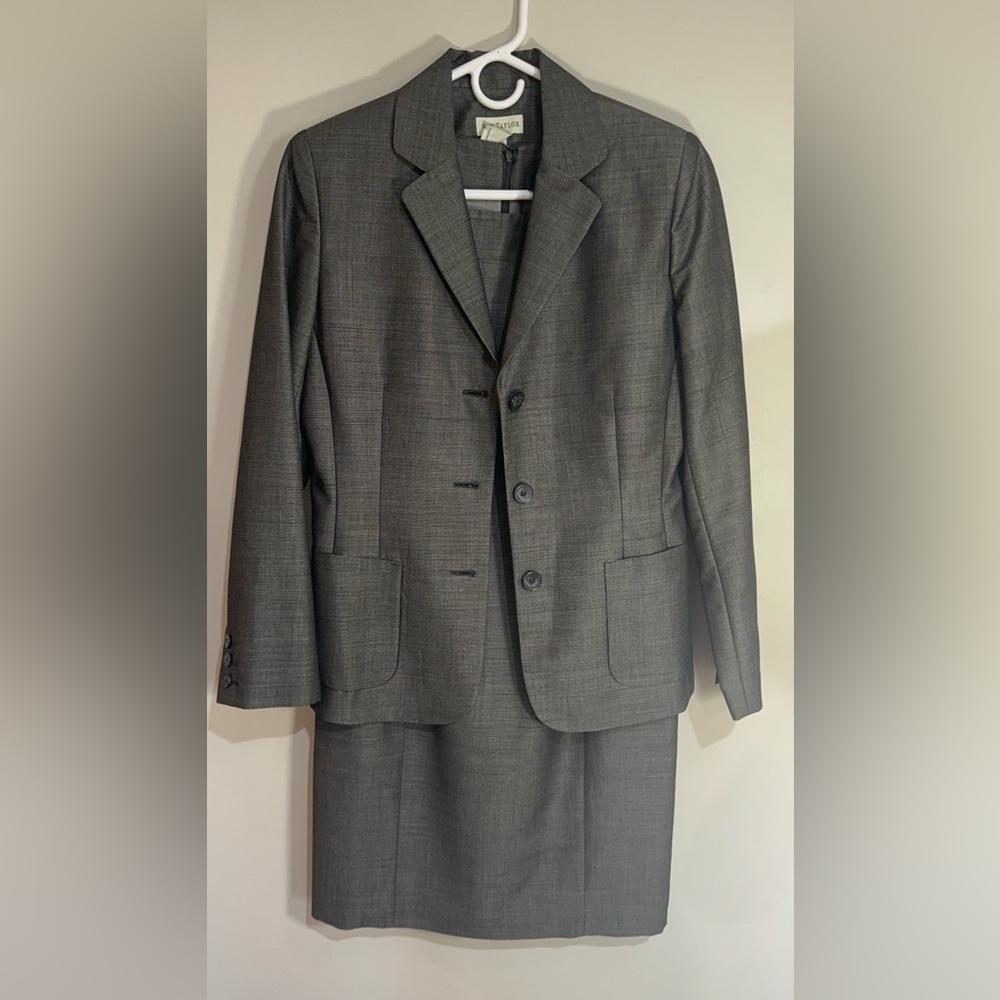 Ann Taylor Charcoal Mini Dress With Blazer